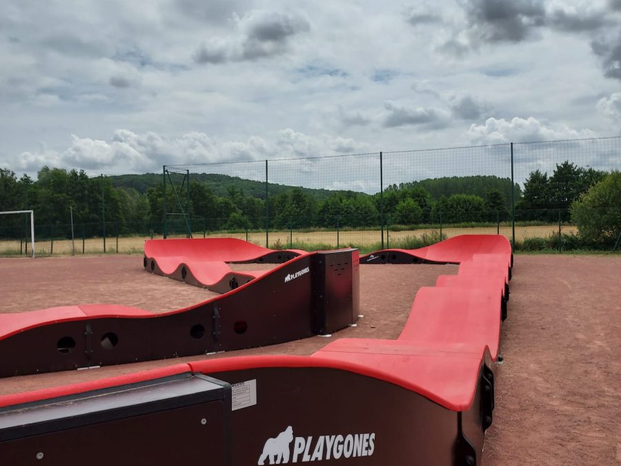 Pumptrack modulaire Brookland à Breuillet (Essonne), détail des modules