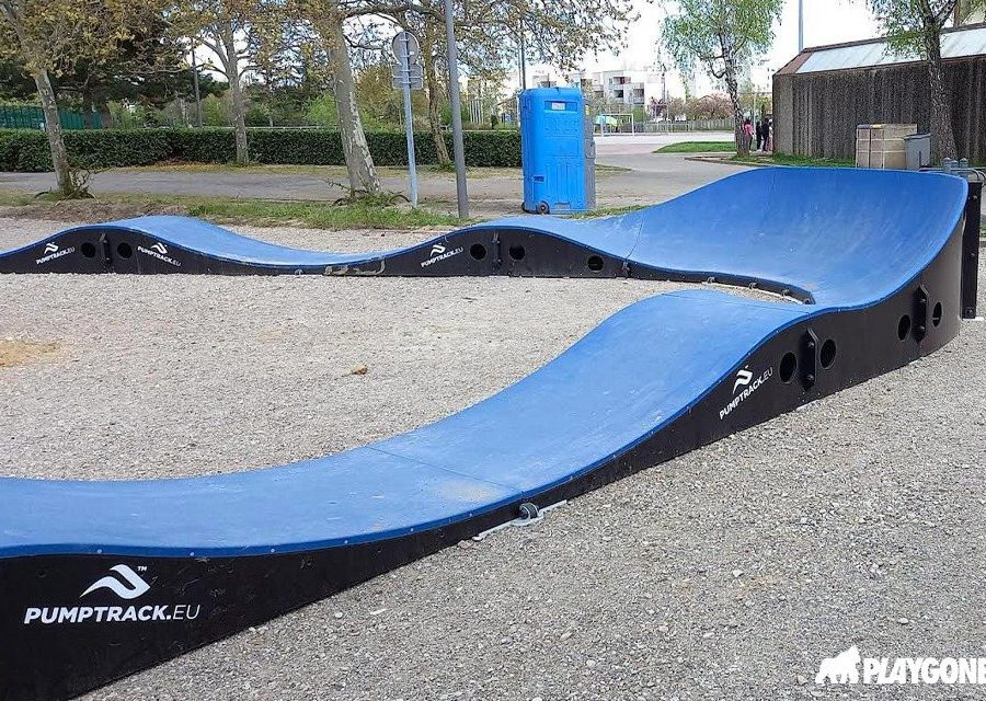 Pumptrack modulaire Triangle à Vaulx-en-Velin (Rhône), détail des modules