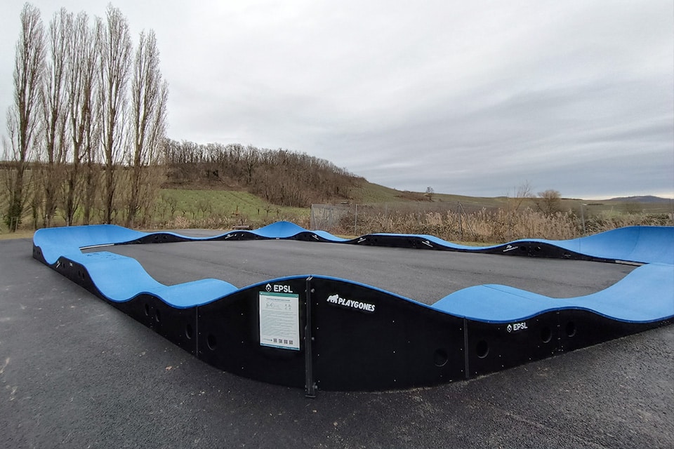 Pumptrack de Balbronn dans le vignoble Alsacien