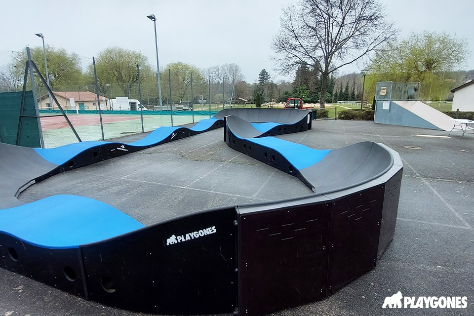 pumptrack d'Eymeux aux abords des courts de tennis