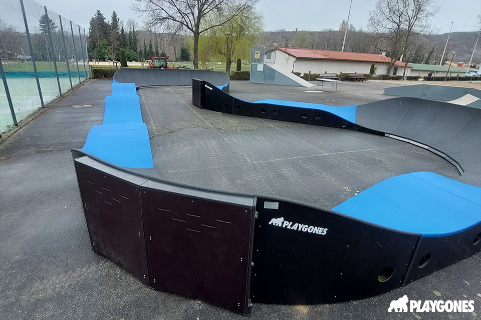 pumptrack d'Eymeux aux abords des courts de tennis