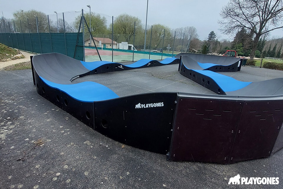 pumptrack d'Eymeux aux abords des courts de tennis