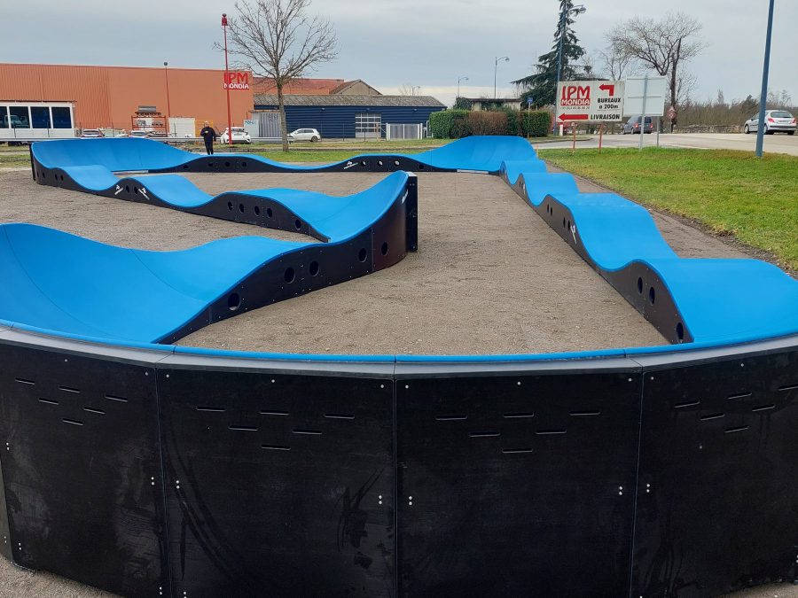 Pumptrack modulaire Brookland à Pont-de-Vaux (Ain), détail des modules
