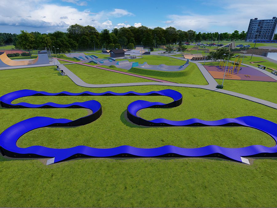 Pumptrack Riverside (PC07D), pumptrack modulaire