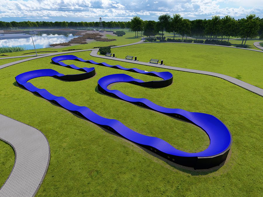 Pumptrack Riverside (PC07D), pumptrack modulaire