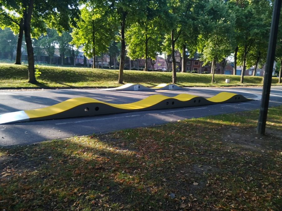 Pumptrack modulaire à Amiens (Somme), vue d'ensemble