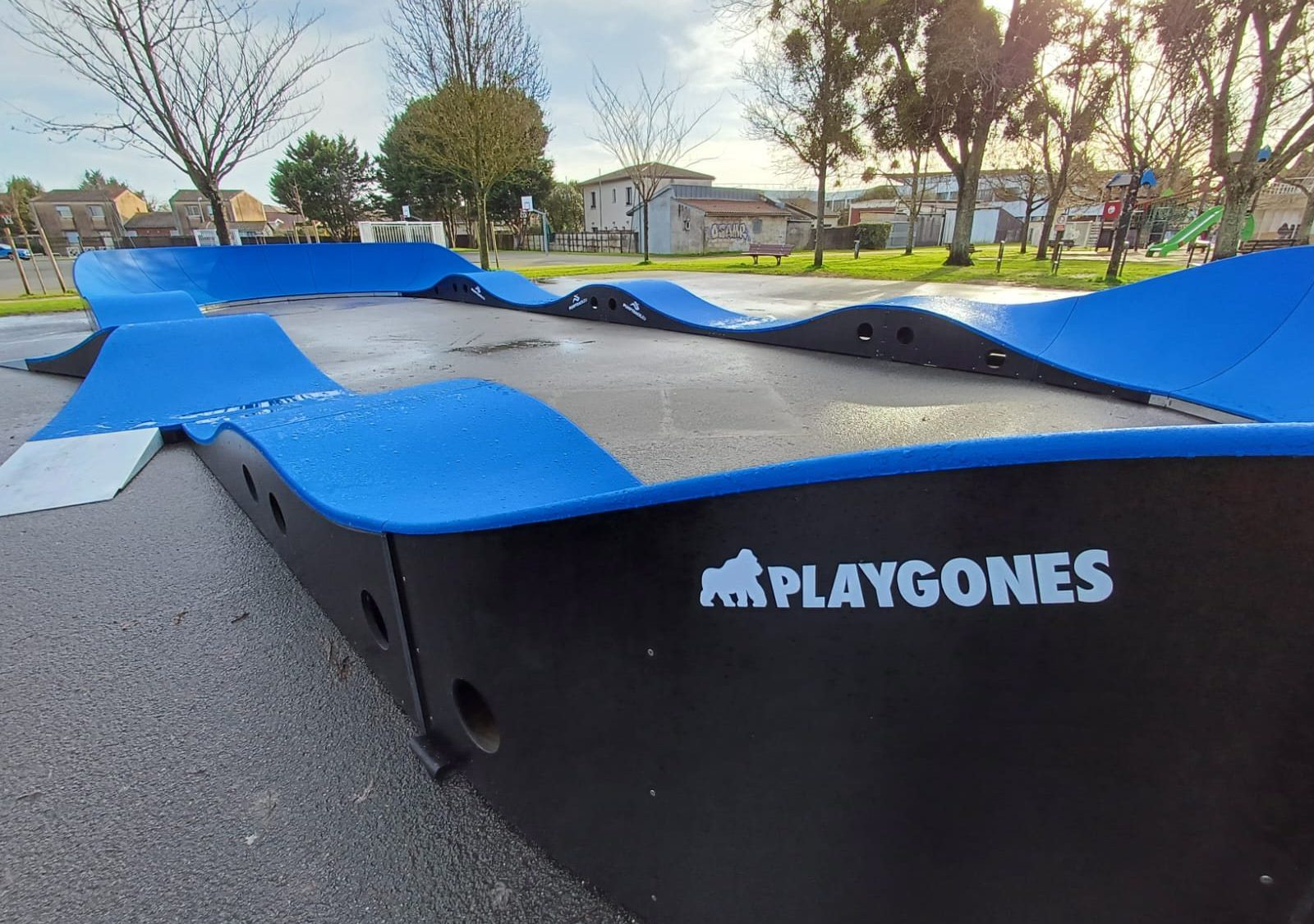 Pumptrack modulaire Monza à Bègles (Gironde), détail des modules
