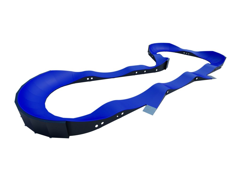Pumptrack Dino, modules bleu