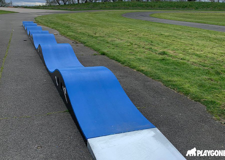 Pumptrack modulaire à Dugny (Seine-Saint-Denis), détail des modules