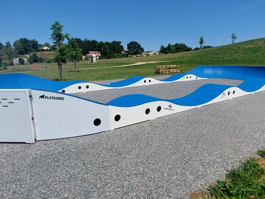 Pumptrack modulaire Monza à Lhommaizé (Vienne), vue d'ensemble (quatrième vue)