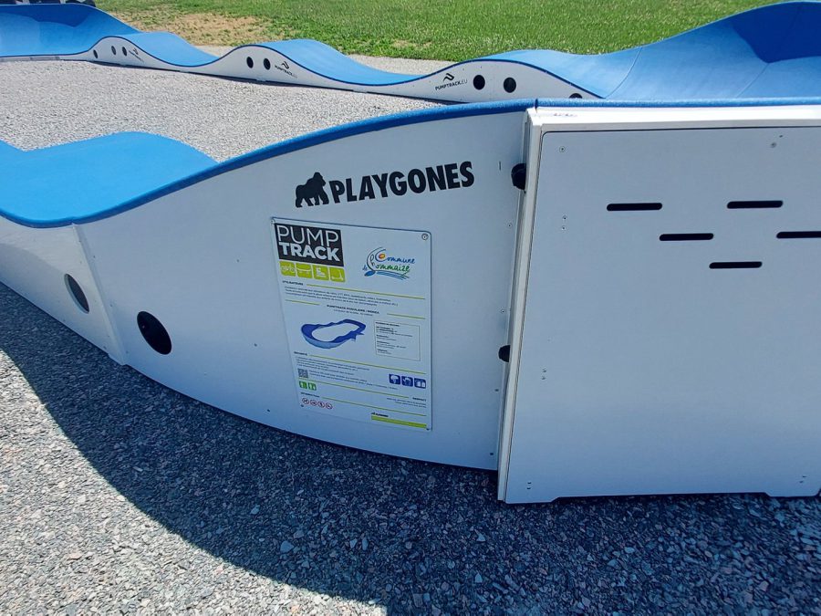 Pumptrack modulaire Monza à Lhommaizé (Vienne), détail des modules