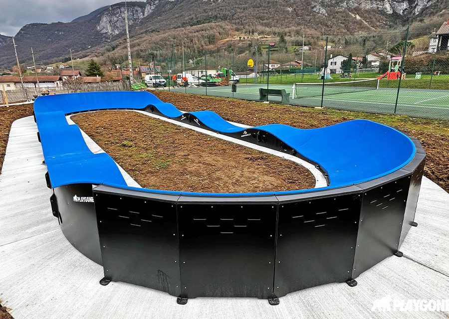Pumptrack modulaire Speedway à Saint-Pierre-de-Chérennes (Isère), vue d'ensemble (sixième vue)