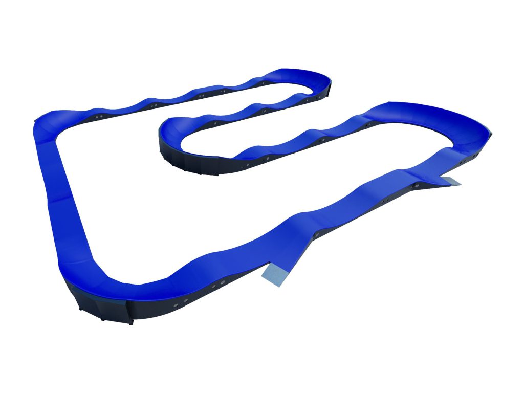Pumptrack Sakhir, modules bleu