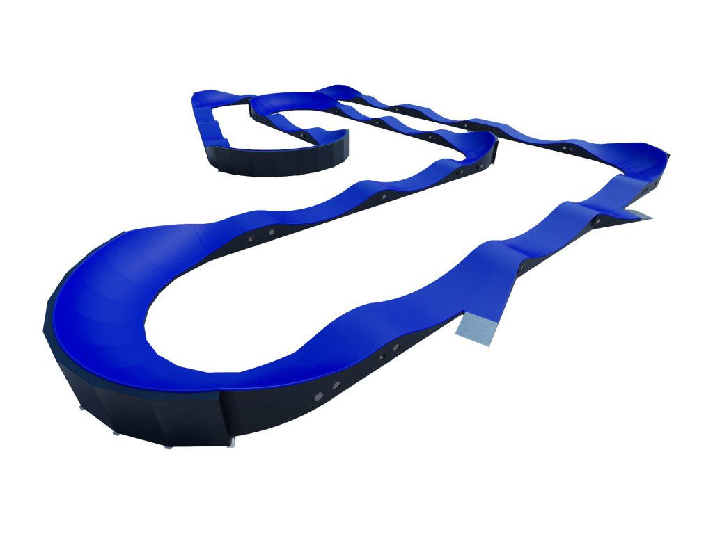 Pumptrack Sebring, modules bleu