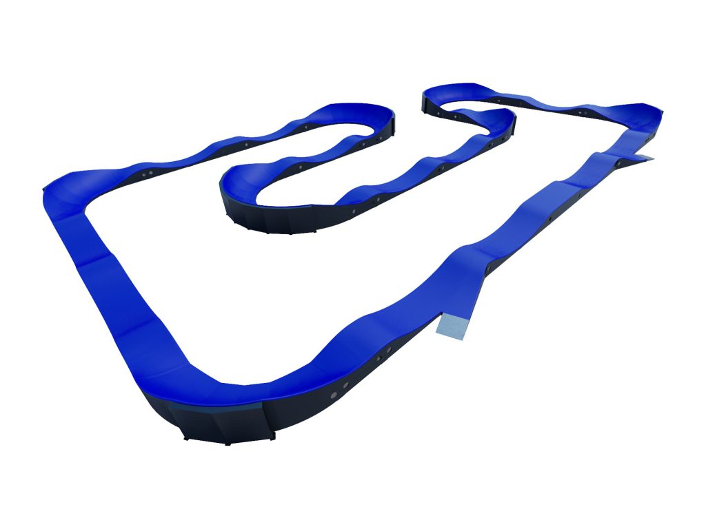 Pumptrack Silverstone, modules bleu