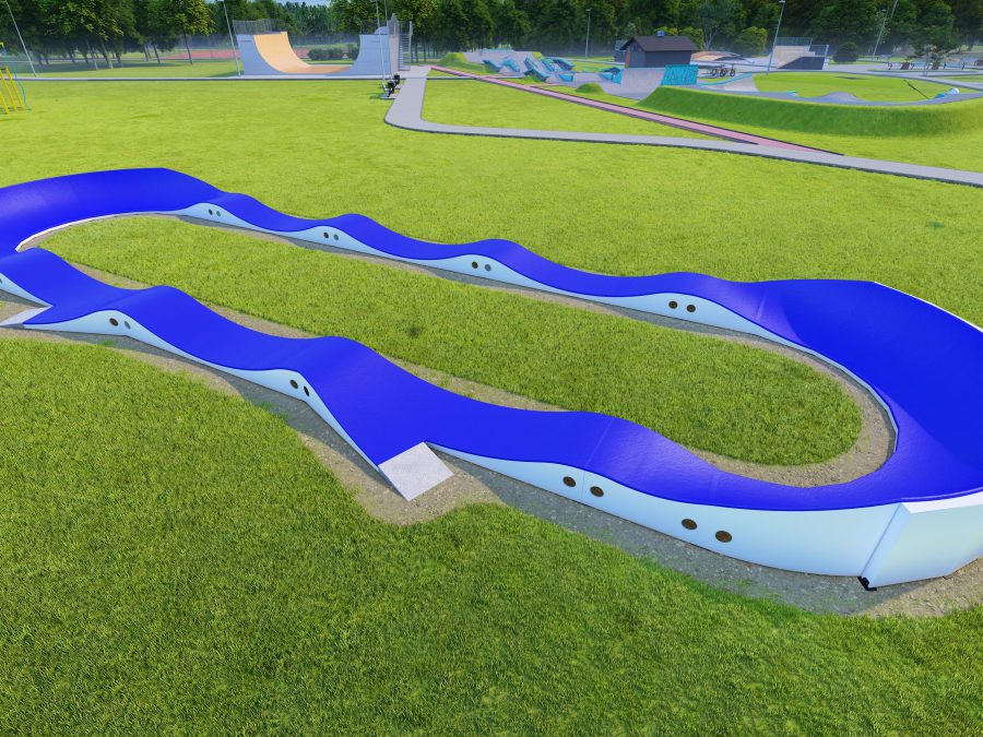 Pumptrack Speedway, rendu 3D